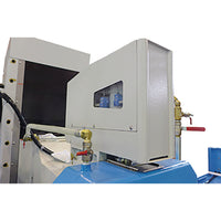NC controlled parallel pulling and compensating device on the grinding head