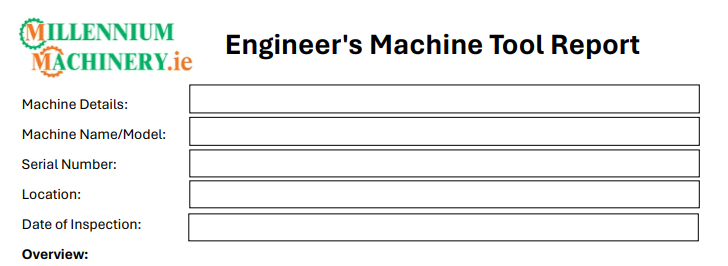 Enhancing Machine Performance: A Closer Look at How Millennium Machinery Ltd manages our engineer's maintenance reports.