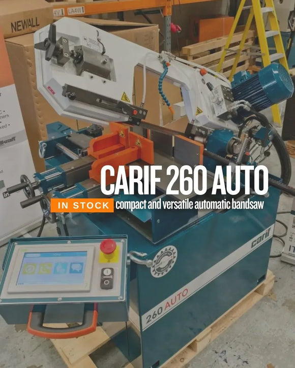 Fully Automatic Bandsaw with Mitre Cutting Head in Ireland: Carif 260 AUTO 4.0