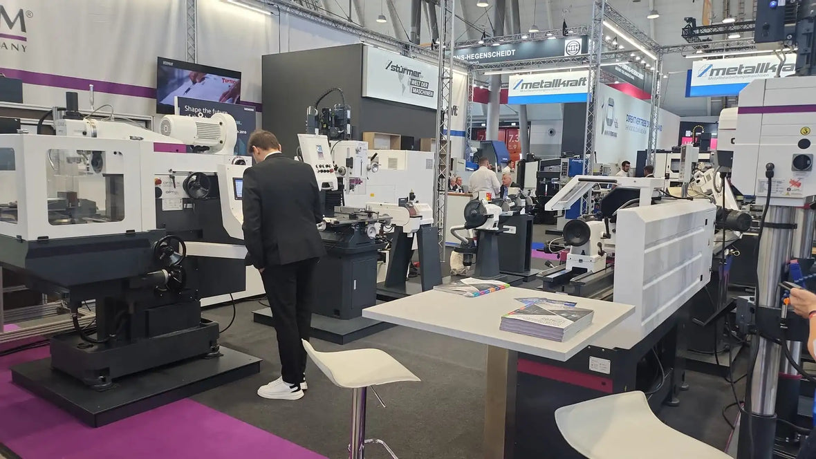 Millennium Machinery at AMB 2026 Stuttgart exploring OPTIMUM and METALLKRAFT metalworking machinery