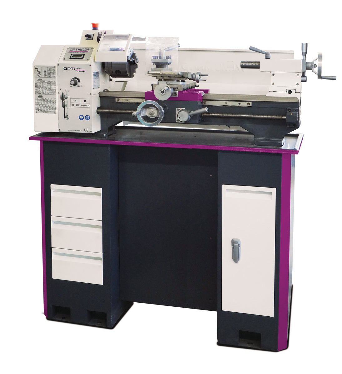 Optiturn TU2406V Benchtop Lathe: Perfect for Home Machinists & Hobbyis ...