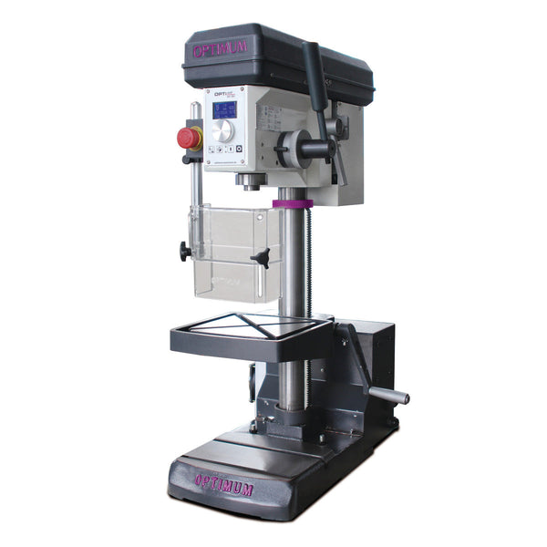Optimum Vario drive drilling machine for adjustable-speed metal drilling in Ireland
