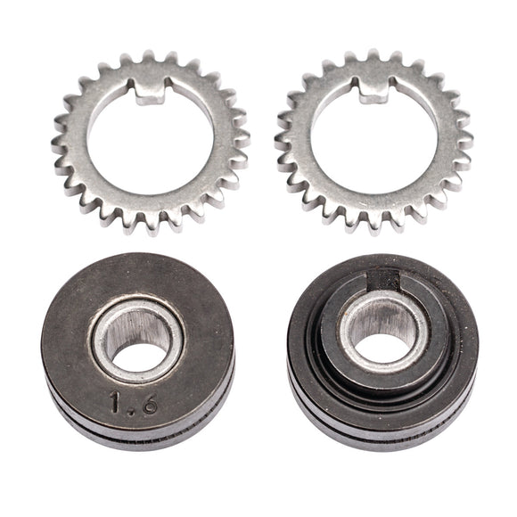 Feed roller pair with sprocket for tubular wire 1.2 mm