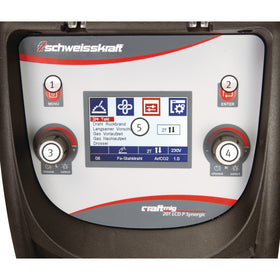 Pulse inert gas welder CRAFT-MIG 201 LCD P Synergic - 0