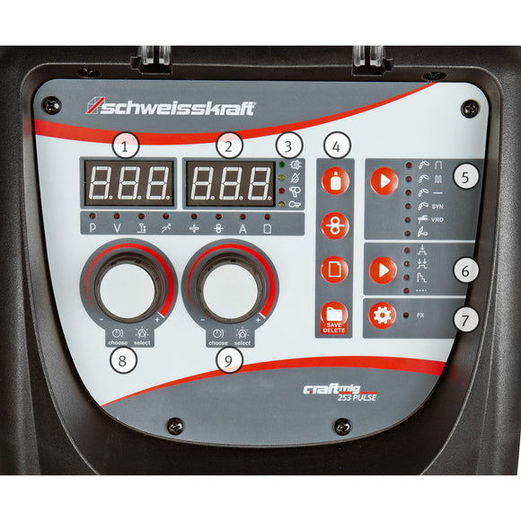 Pulse inert gas welder CRAFT-MIG 253 Pulse