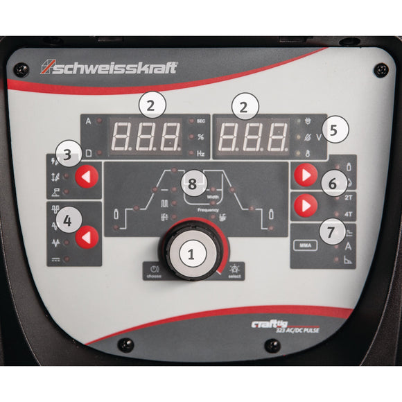 TIG Inverter CRAFT-TIG 323 AC/DC PULSE