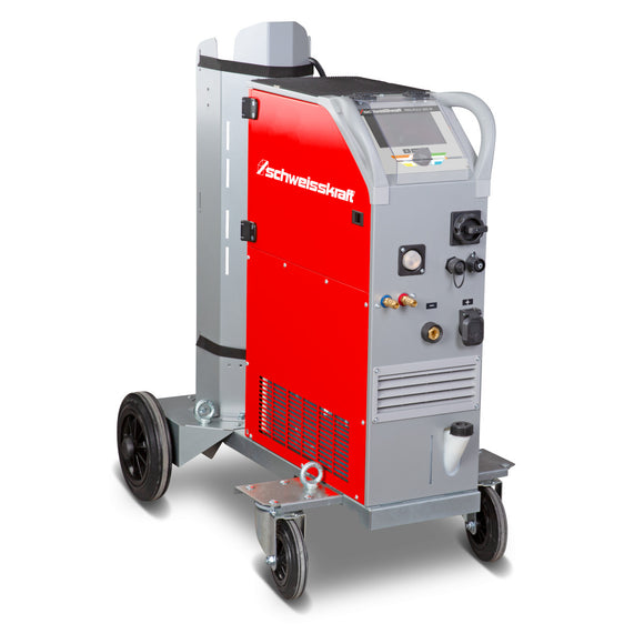 MIG/MAG impulse welder PRO-PULS 300 W (Profi trolley, control panel below) Special offer set