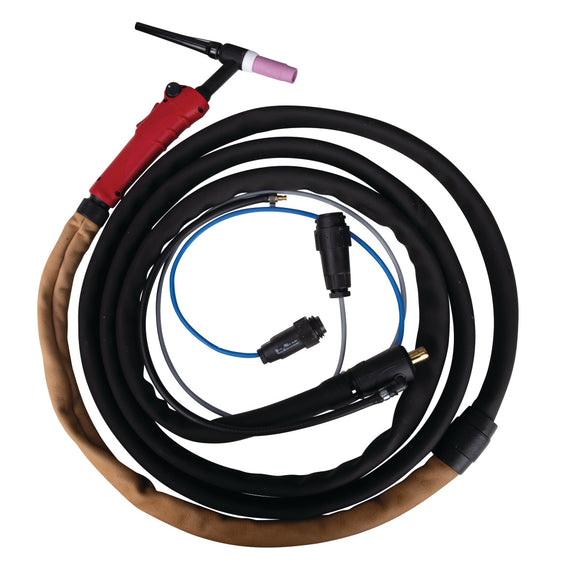 TIG welding torch, gas-cooled SSR17DD 4m
