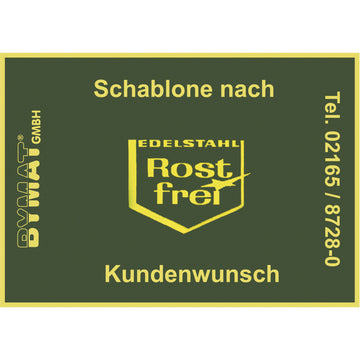 Long-term template Special size