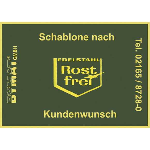 Long-term template Special size