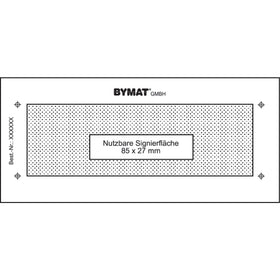 Long-term template 1/2 DIN A7, effective area 85 x 27 mm, plastic frame