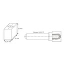 Replacement coal 90 °, drilled with M 10 thread for 1025 ST stamp-1