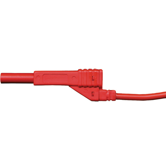 Measuring cable including plug red, ø 4 mm, length 2 m