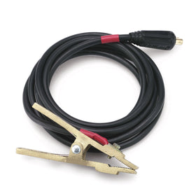 Ground cable red, 3 m with bayonet lock and earth terminal
