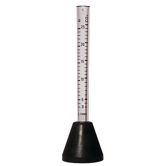 Gas flow meter for CO2 + argon