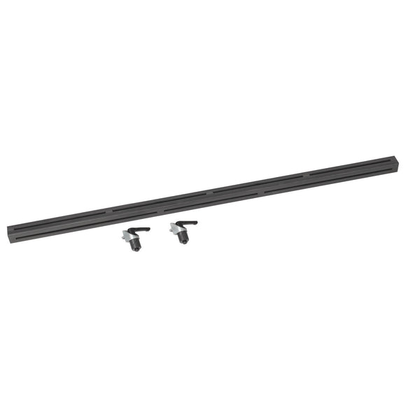 Support and stop rail 1190 mm with clamping bolt Ø 16 mm