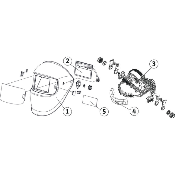 Automatic welding helmet VarioProtect XL-W TC