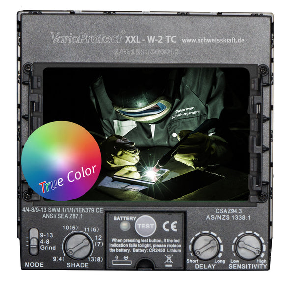 Automatic welding helmet VarioProtect XXL-W-2 TC red