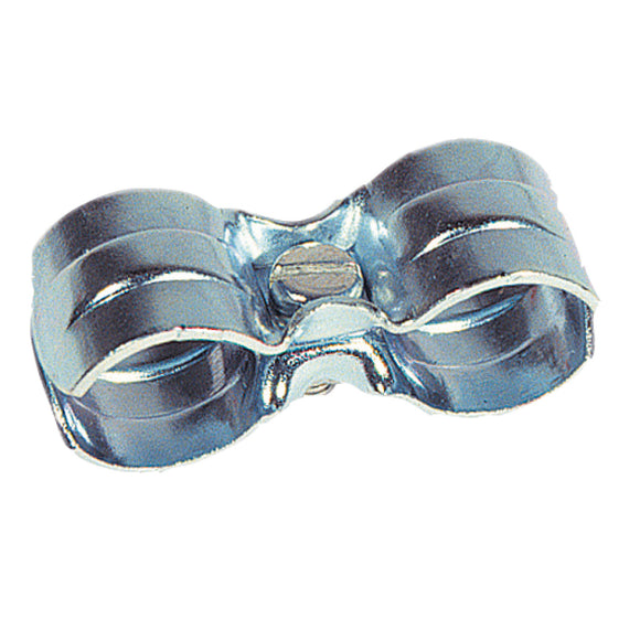 Double hose clamp steel 16/16 mm