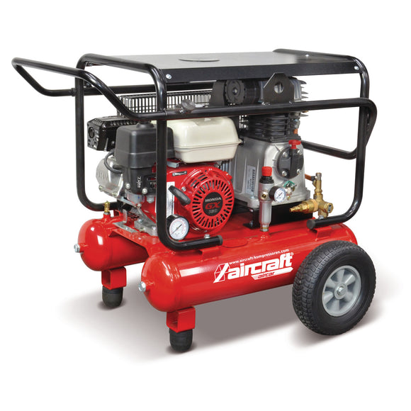 Mobile piston compressor with petrol engine AIRCAR-BAU 500/20 B PRO