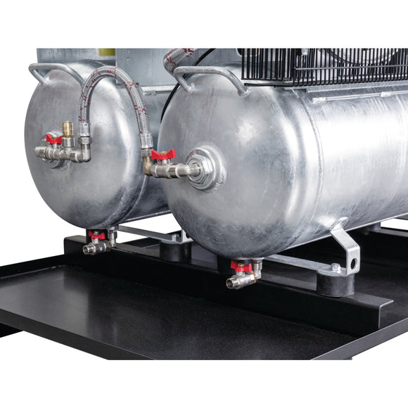 Stationary piston compressor AIRPROFI DUO 703 / 2x75 / 13