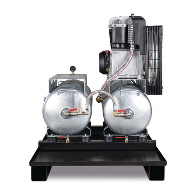 Stationary piston compressor AIRPROFI DUO 703 / 2x75 / 13 - 0