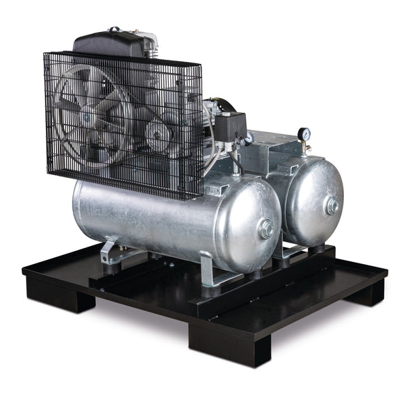 Stationary piston compressor AIRPROFI DUO 703 / 2x75 / 13