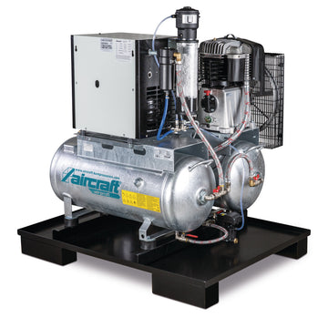 Stationary piston compressor AIRPROFI DUO 703 / 2x75 / 13 KK