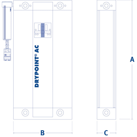 Cold regenerated adsorption dryer DRYPOINT AC 119 with pre-filter and BEKOMAT 20FM