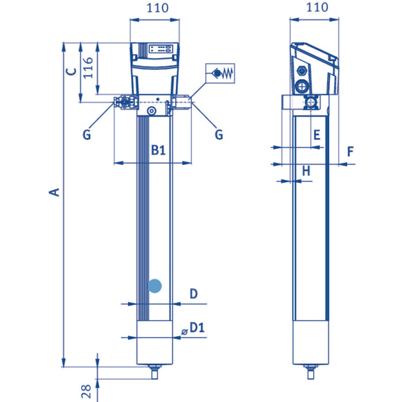 Membrane dryer DRYPOINT M eco control DEC1-30S