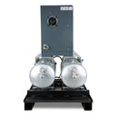 Screw compressor with ribbed belt drive on 2 x 100 l container A-DUO-MICRO SE 4.0-10 2x100-4