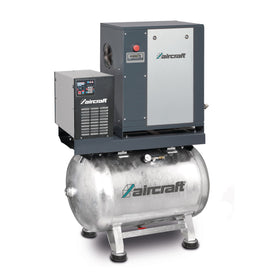 Screw compressor with ribbed belt drive on container with mounted refrigeration dryer A-MICRO 5.5-10-270 K