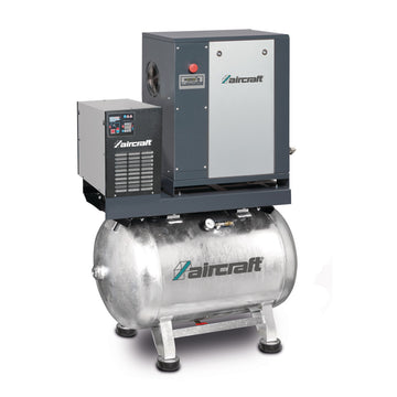 Screw compressor with ribbed belt drive on container with mounted refrigeration dryer A-MICRO 5.5-10-270 K