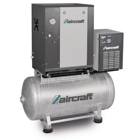 Screw compressor with ribbed belt drive on container with mounted refrigeration dryer A-MICRO SE 4.0-08-200 K