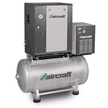 Screw compressor with ribbed belt drive on container with mounted refrigeration dryer A-MICRO SE 4.0-08-200 K