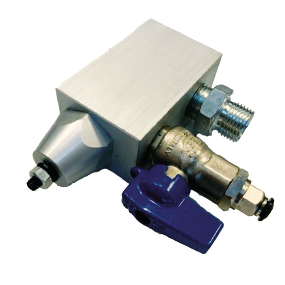 Overflow valve installation set