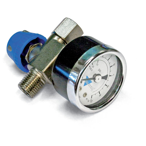Pressure regulator with pressure gauge