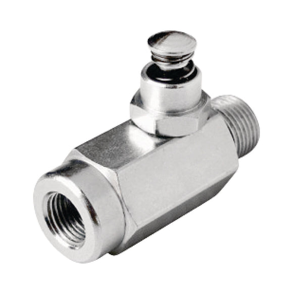 Quick exhaust valve for grease guns