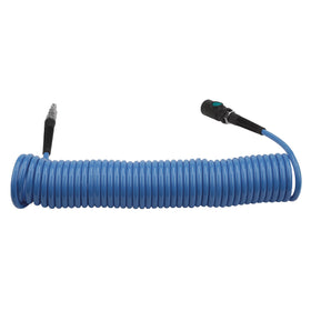 Spiral hose PU 6.5x10mm 10m with one-hand safety coupling