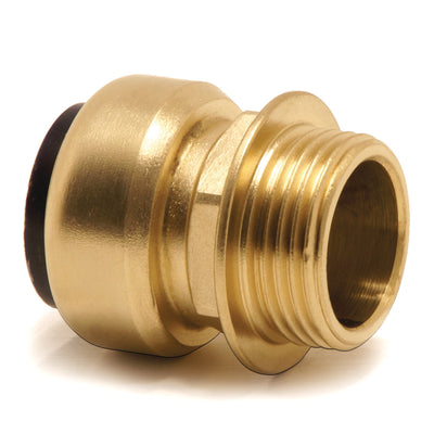 Straight screw-in connector (brass) 18 mm AD / R½" AG