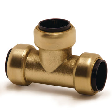 Reducing tee connector (brass) 28x18x28 mm
