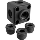 Air distribution box plastic 4 x 1/2"-1