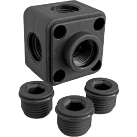 Air distribution box plastic 4 x 1/2"