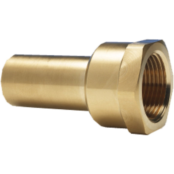 Female stem adaptor (brass) 22 mm OD / G¾" IT