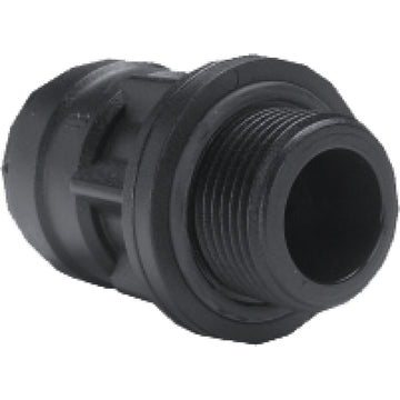 Straight screw-in connector (POM) 15 mm OD / G½" OT