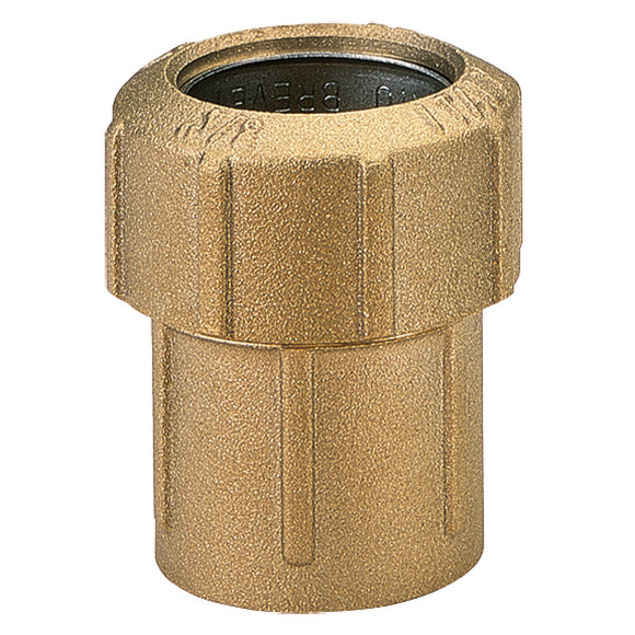 Straight screw-on connector (brass) 40 mm OD / G1 1/4" IT
