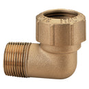 Angled screw-in connector 90° (brass) 40 mm OD / R1 1/4" ET-1