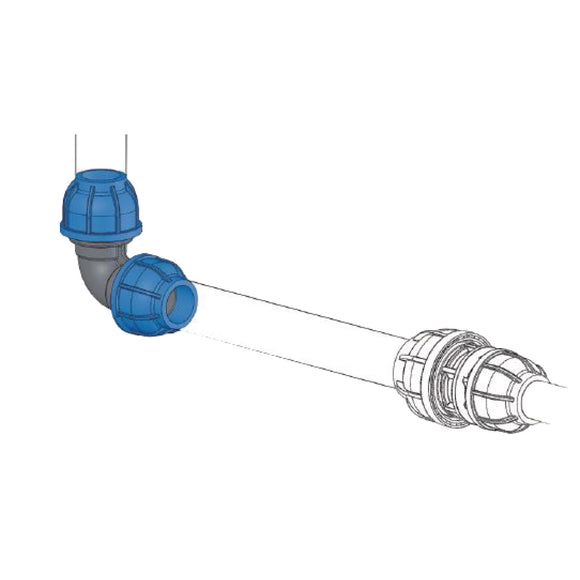 Right-angle connector 90° 50 mm