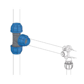 T-connector 32 mm - 0