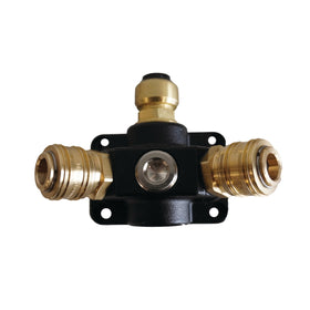 Air inlet socket with two one-hand couplings 22 mm